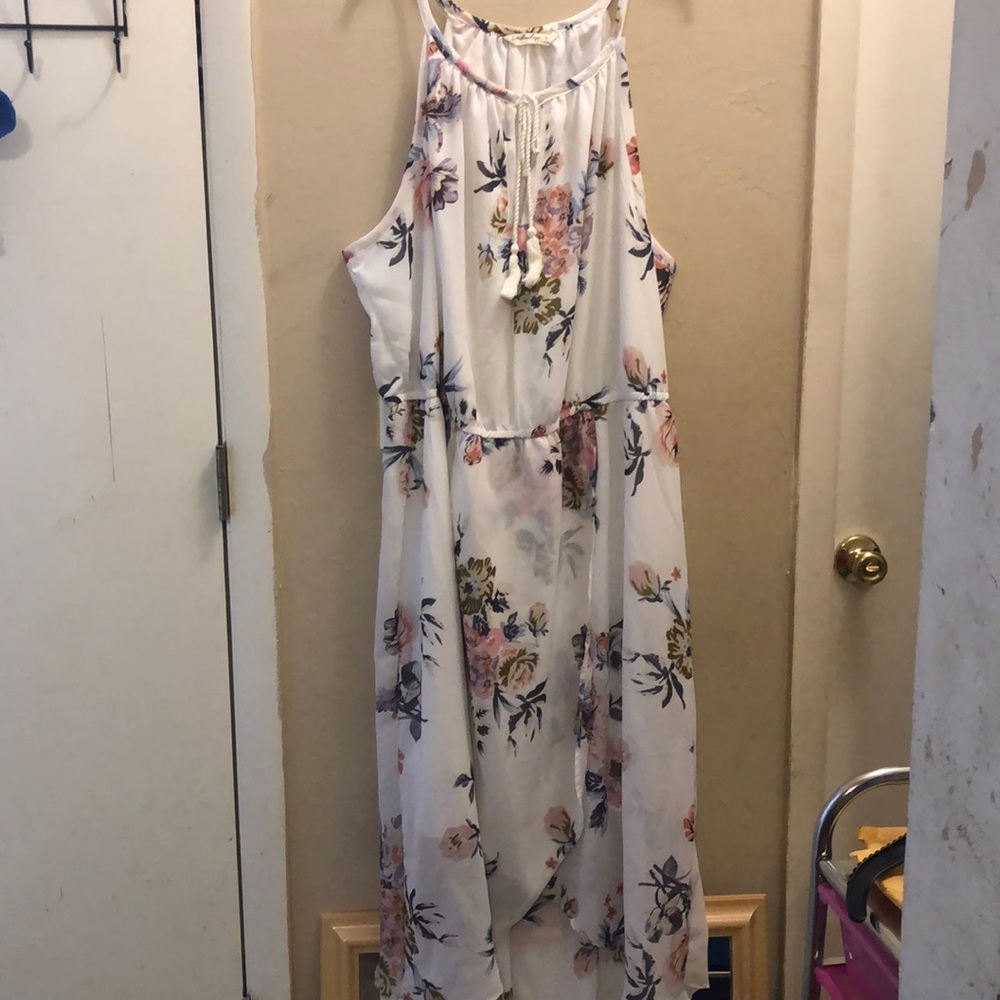 Floral high low dress